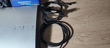 islenmis soba: Sony PlayStation 3 Slim (gümüş rəng) oyun konsolu dəsti Dəst tərkibi — 3