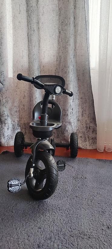 velik: Uşaq üçtəkərli velosipedi – qara rəng - Ön təkərdə pedallı klassik — 3