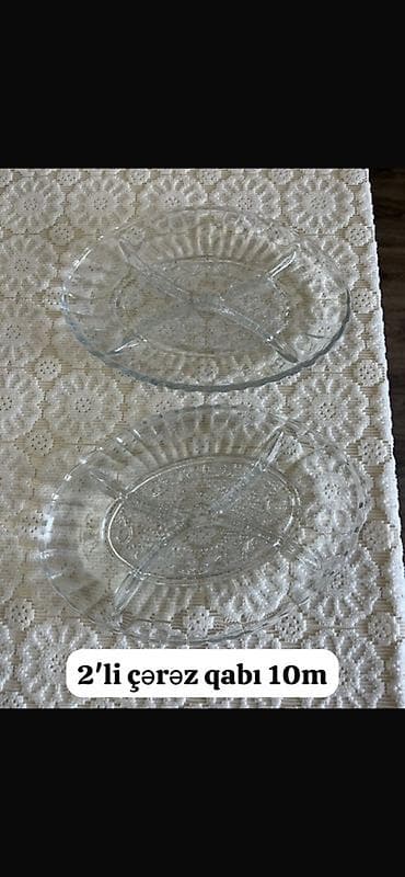 Tort və şiriniyyat qabı, Şüşə