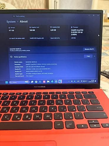 ASUS: ASUS VivoBook 14 noutbuku – parlaq qırmızı rəngdə, yüngül və nazik — 7