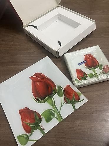 balaca tortlar: Nahar dəsti, rəng - Ağ, Şüşə — 3