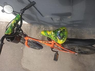 velosiped usaqlar ucun: Uşaq velosipedi – Toba, 16" - Rəng: narıncı - Çərçivə: polad - — 2