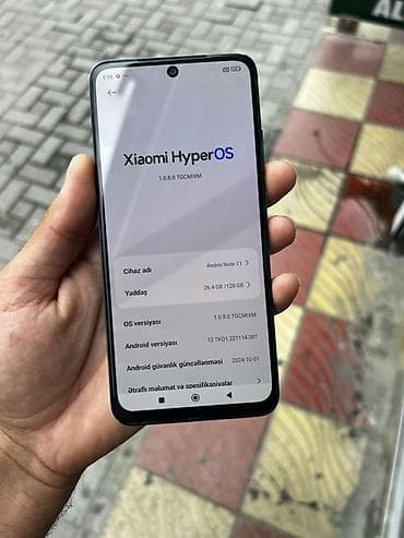 printer telefon: Redmi Note 11, 128 GB, rəng - Mavi, Sensor, İki sim kartlı — 4