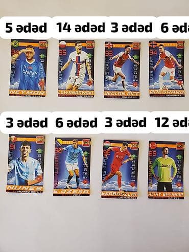 Məhsul: Futbolçu kolleksiya kartları dəsti Təsvir: - Müxtəlif — 5