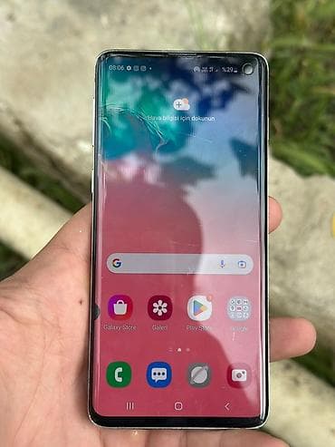 google pixel 10: Samsung Galaxy S10, 128 GB, rəng - Ağ, Barmaq izi — 8
