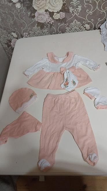 komplekt: Uşaq dəsti, Qız üçün, 0 - 3 ay — 4