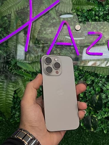 IPhone 16 Pro, 128 GB, Natural Titanium, Face ID, Sənədlərlə