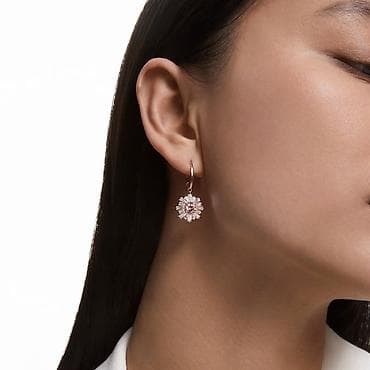 Sırğa, Swarovski, Çəhrayı qızıl — 2