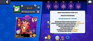Brawl Stars hesabı – “Zeus⚡” Əsas məlumatlar: - Hesabın yaradılma