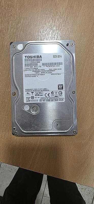 PC üçün 3 ədəd 3.5" HDD 1) Toshiba DT01ACA050 - Tutum: 500 GB - SATA