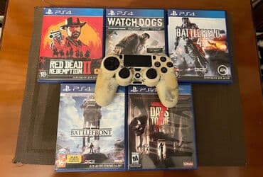 oyun klaviatura: PS4 FAT (500 GB) satılır ✔️ Tam işlək vəziyyətdədir, səs-küy və qızma — 3