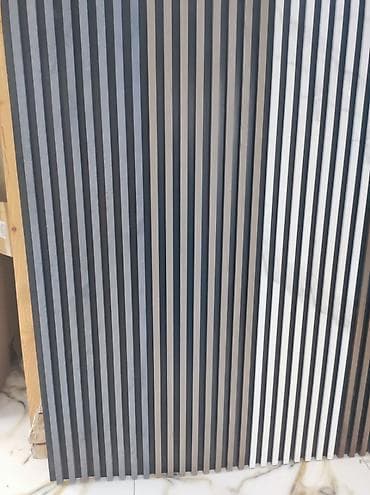 mdf divar panelleri: Dikey zolaqlı dekorativ MDF lamel panel - Material: MDF əsaslı — 1