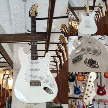 gitara çantası: Elektro-gitara Smiger L-G1-ST-WH Üst: Cökə ağacı Qol: Gül ağacı Çanta — 1