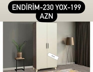 ikinci əl paltar dolabı: Yeni, Açılan, 4 qapılı Düz dolab, Qarderob, paltar dolabı, Azərbaycan — 4