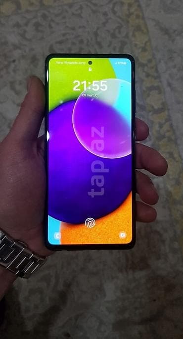 iphone 13 pro qiyməti: Samsung Galaxy A52s, 128 GB, rəng - Ağ, Sensor — 1