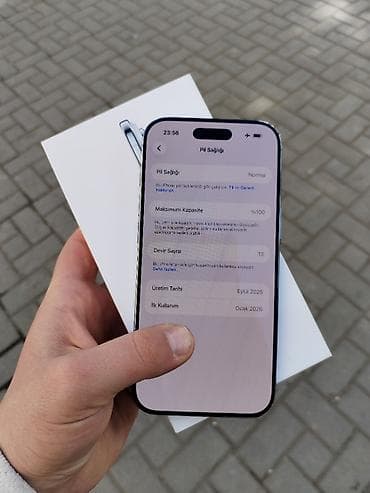 ayfon telefonlari: IPhone Air, 256 GB, White Titanium, Zəmanət, Simsiz şarj, Face ID — 4