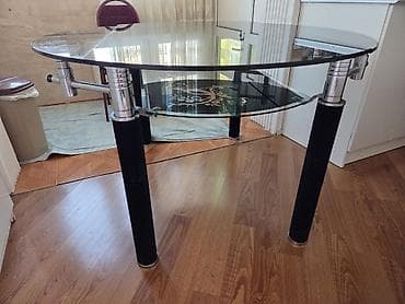 acilan stollar: Qonaq masası, Açılan, Şüşə, Yumru masa — 5