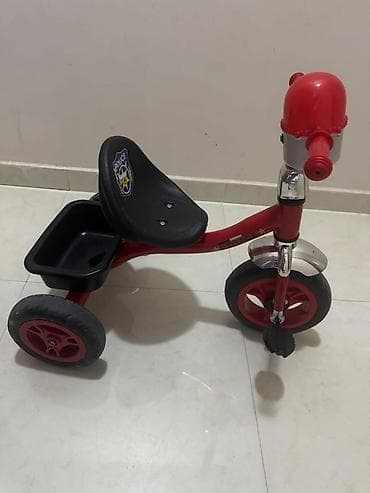 Uşaq üçtəkərli velosipedi – Polis temalı - Rəng: qırmızı, qara — 1