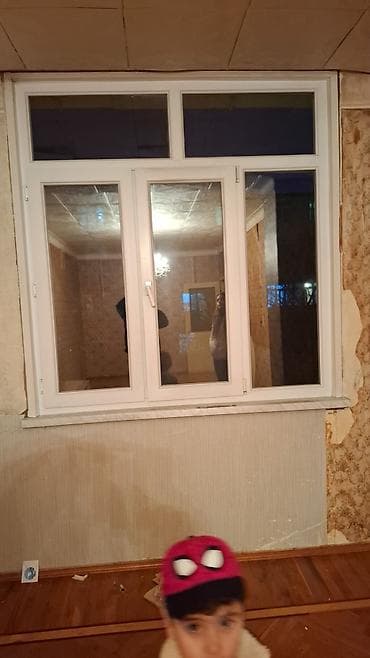 islenmis plastik qapi pencere: Plastikalimin pəncərələrtəzə kimiag rəngdəişlənmiş — 3