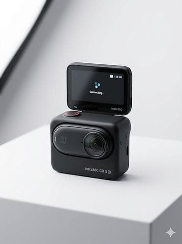 видеокамера xiaomi: Insta360 GO 3S 128GB (4K) – Tam Set Çox az istifadə olunub (cəmi 2 — 3
