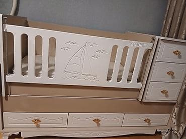 Beşiklər: Oğlan və qız üçün, Dördbucaq, Beşik, Dəstsiz, Matras ilə, Yellənmə mexanizmsiz — 5