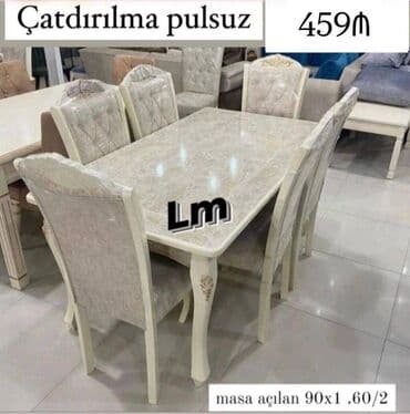 nerjavik stol: Möhtəşəm _NƏRGİZ_ masa dəsti*👑 Yüksək keyfiyyətlə Qiymət : Masa 2x1 — 1