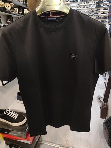 Футболки: Мужская футболка, Tommy Hilfiger, L, цвет - Черный — 4