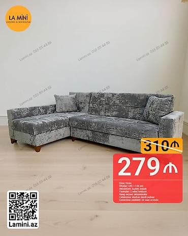 mini dolablar: Künc divan, Açılan, Bazalı, Şəhərdaxili pulsuz çatdırılma — 1
