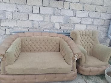 divanla: Klassik üslubda yumşaq mebel dəsti: - 1 ədəd üç nəfərlik divan - 1 — 1