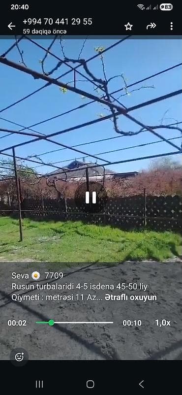 ev temiri qiymetleri: Seva 🌼 7709 Rusun turbalaridi 4-5 isdena 45-50 liy Qiymeti : metrəsi — 1