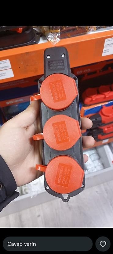 antena kabel: NOKKON 3-lü xarici rozetka bloku - Gərginlik və cərəyan: 250V~ — 1
