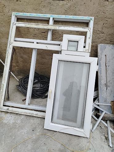 PVC pəncərə çərçivələri və şüşə paketlər - Material: ağ rəngli PVC