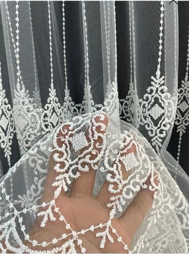 hasar ustu jaluz: Yeni, Tül, rəng - Ağ, Pulsuz çatdırılma — 1