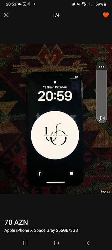 IPhone X, 256 GB, Space Gray, Face ID