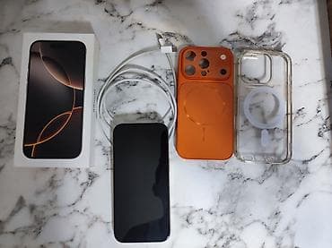 mini pc computer: IPhone 16 Pro, 256 GB, Desert Titanium, Face ID, Simsiz şarj — 7