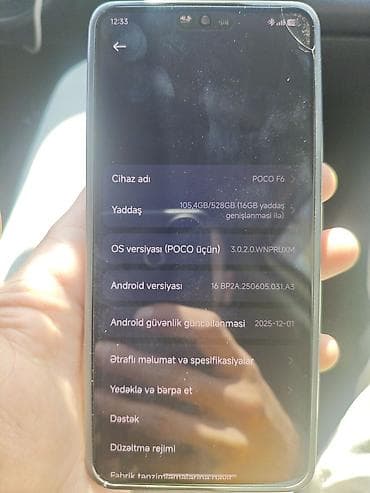 ventilator tap az: Poco F6, 512 GB, Sensor — 3