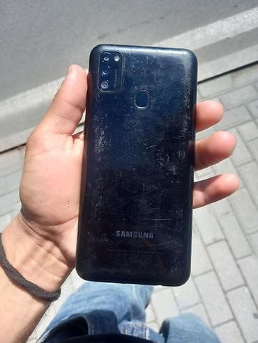 iphone 15 adapter: Samsung Galaxy M21 2021, 64 GB, rəng - Qara, Barmaq izi — 2