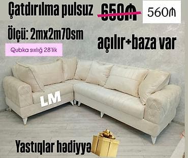 sumqayitda is elani: Künc divan, Yeni, Açılan, Bazalı, Parça, Şəhərdaxili pulsuz çatdırılma — 1
