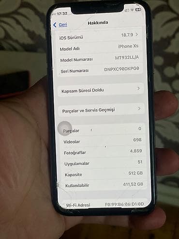 ev kamera: IPhone Xs, 512 GB, Qızılı, Sənədlərlə, Face ID, Simsiz şarj — 4
