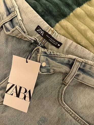 Джинсы: Джинсы, Zara, M, цвет - Голубой — 4