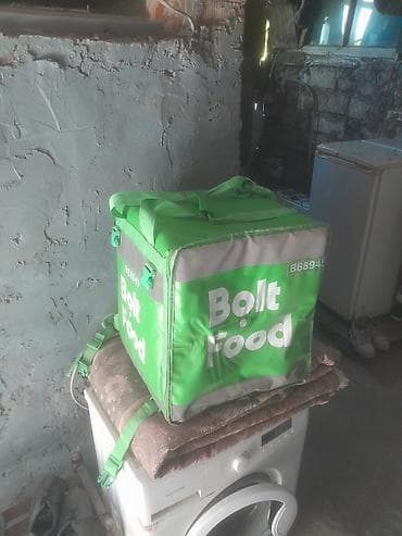 Kuryer çantaları: Bolt Food termo çatdırılma çantası - Rəng: parlaq yaşıl, reflektor — 1