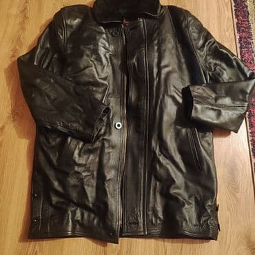 Təcili təbii dəri layja kişi kurtkası50, 52 Cəmi 1 gün geyinilib