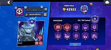 Brawl Stars oyun hesabı - Kupa yolu: 42,933 - Profil: Sanji (klan