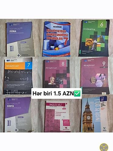 kitab satisi: Dərsliklər, test topluları, Dim test topluları, test kitabları — 4