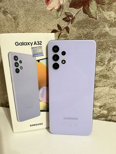 ikinci el samsung a32: Samsung Galaxy A32, 64 GB, rəng - Bənövşəyi, Barmaq izi, Face ID, Sensor — 1