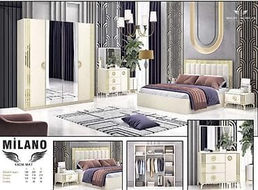 lustur satisi: Двуспальная кровать, Шкаф, Трюмо, Тумба, Новый — 2