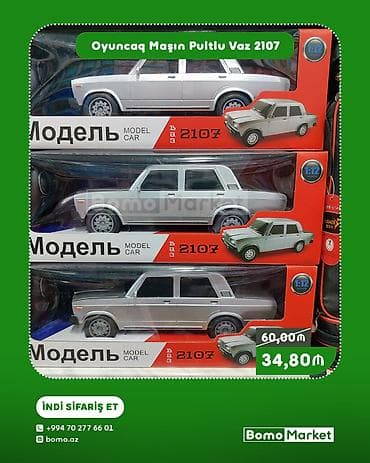 oyuncaq masin: Oyuncaq maşın pultlu Vaz 2107 modeli təqdim olunur. Model 1:12 — 1