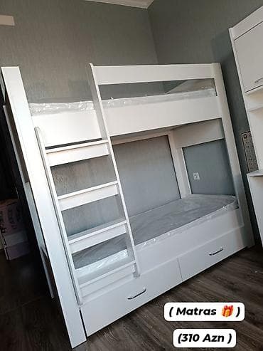 hediye: Oğlan və qız üçün, Yeni, Çarpayı, Matras ilə, Siyirməli, Laminat — 3