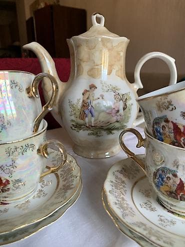 çaydan: Чайный набор, цвет - Золотой, Фарфор, 4 персон — 5