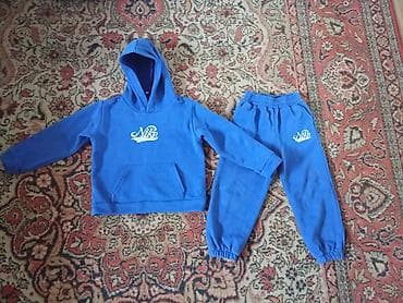 Uşaq üçün idman dəsti – 2 parçalı - Rəng: mavi - Dəst: kapüşonlu